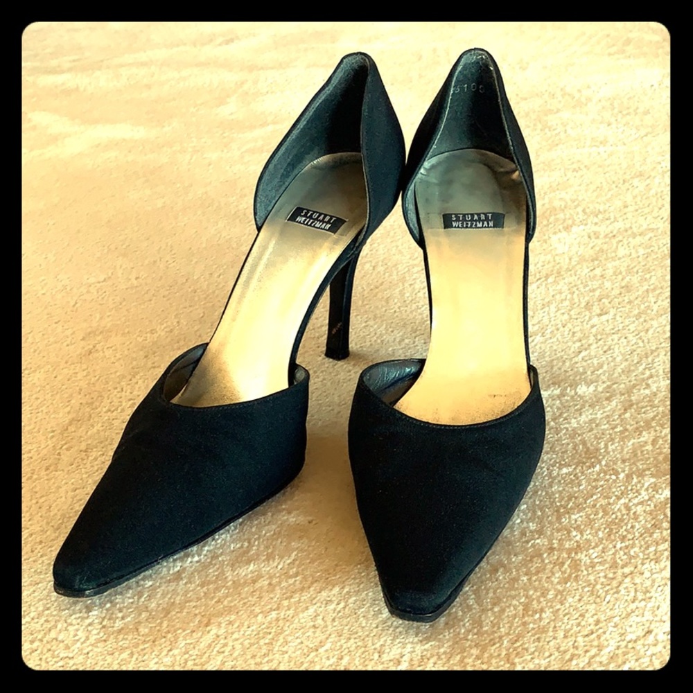 Black Silk Pumps